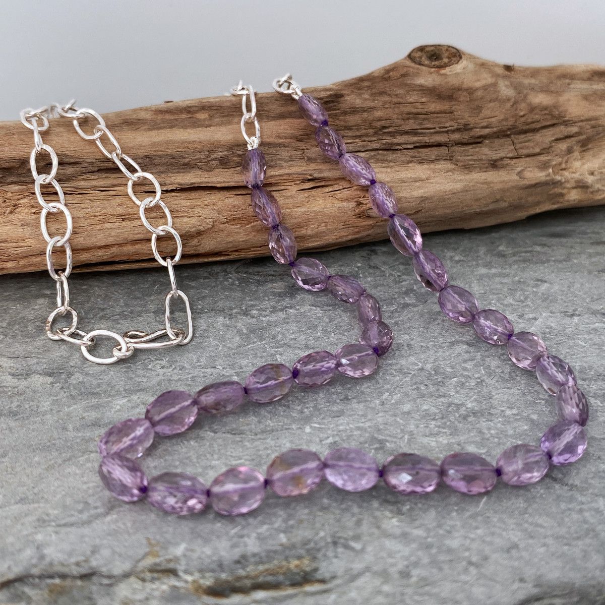 Lilac amethyst necklace 2