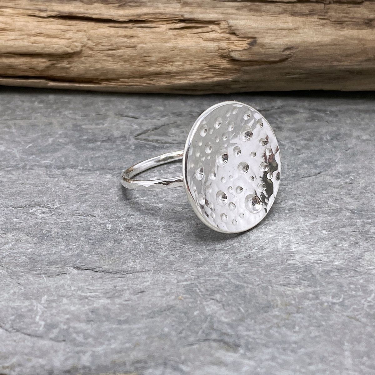 Round topped silver ring 2 Round topped silver ring 2