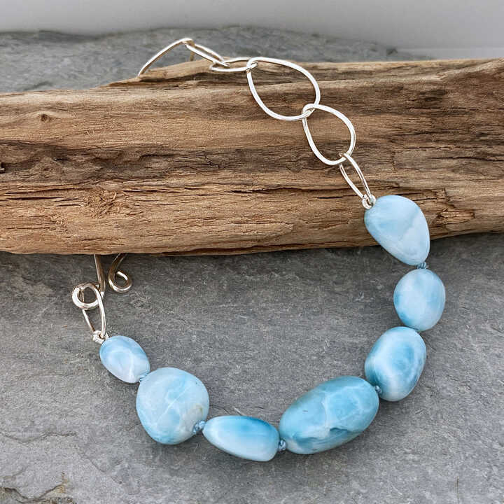 Larimar hot sale and silver