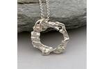 Recycled silver necklace