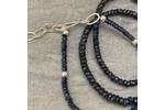 Dark blue sapphire bead necklace 3