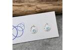 Tiny raindrop stud earrings 5