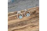 Tiny raindrop stud earrings 3