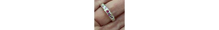 Pink sapphire bubbles ring 3