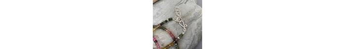 Tourmaline and bubbles bead necklace 3