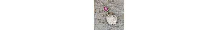 Ruby and silver necklace 2