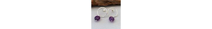 Amethyst earrings