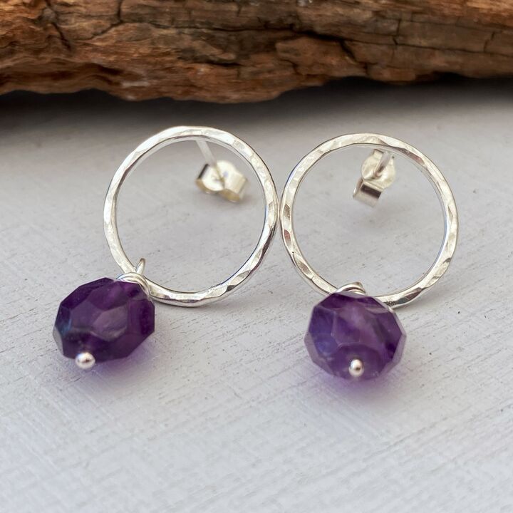 Amethyst earrings