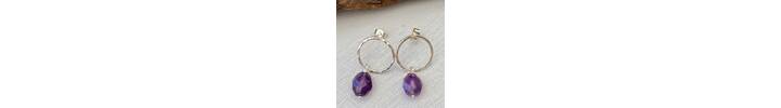 Amethyst earrings 2