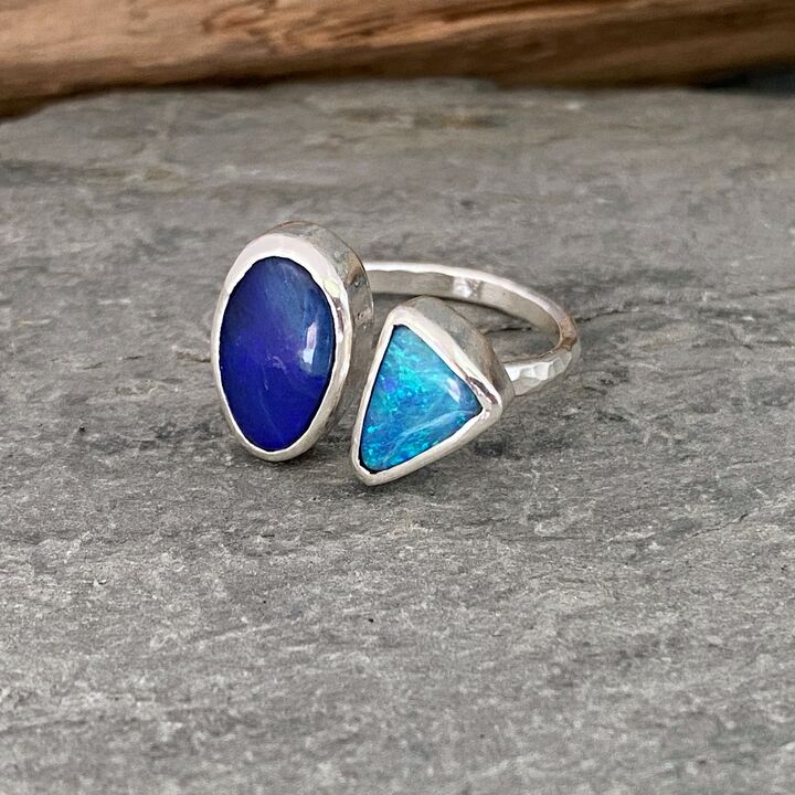 Double Opal ring 5