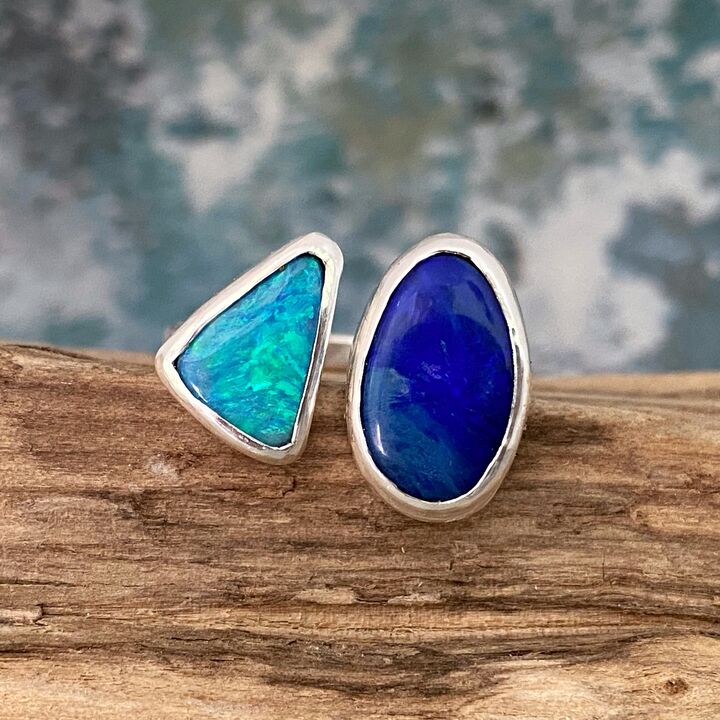 Double Opal ring