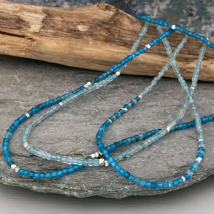 Apatite bead necklace