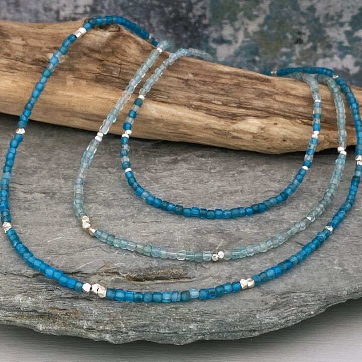 Apatite bead necklace 2