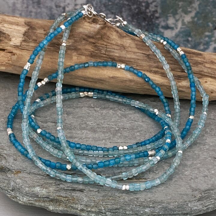 Apatite bead necklace 3