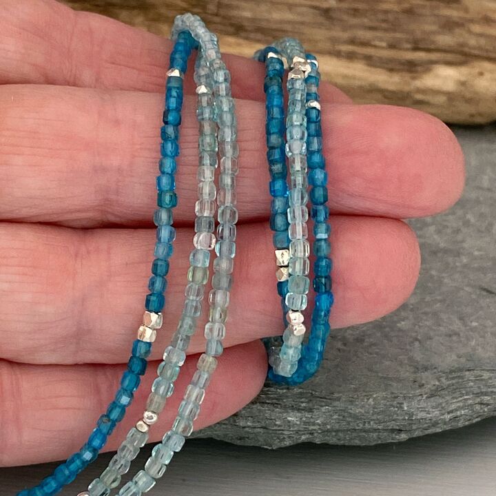 Apatite bead necklace 6