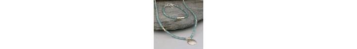 Blue zircon necklace  4