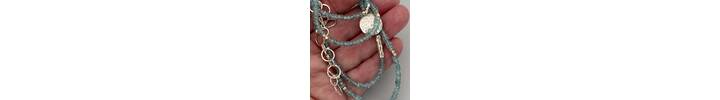 Blue zircon necklace  5