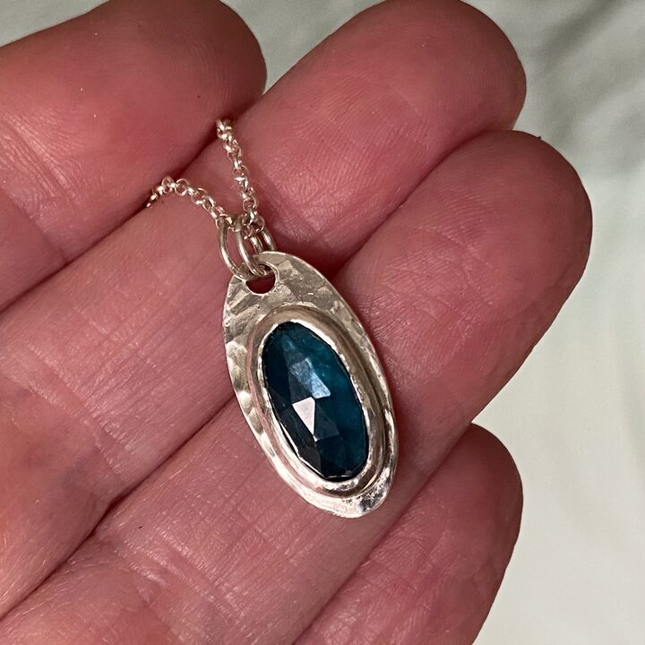 Teal Kyanite pendant