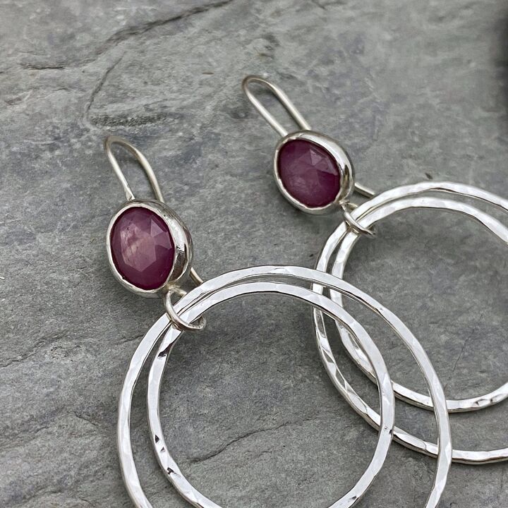 Ruby earrings