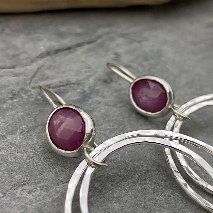 Ruby earrings 2