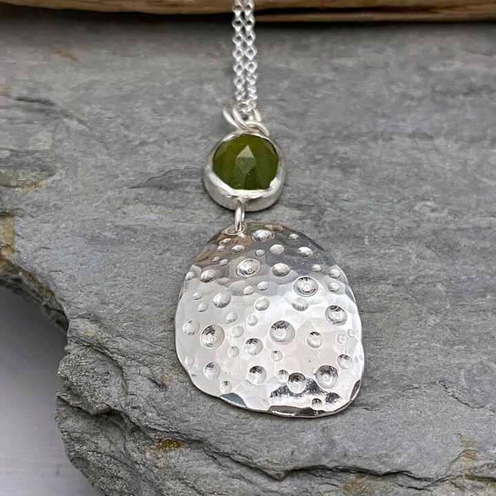 Vesuvianite necklace 5