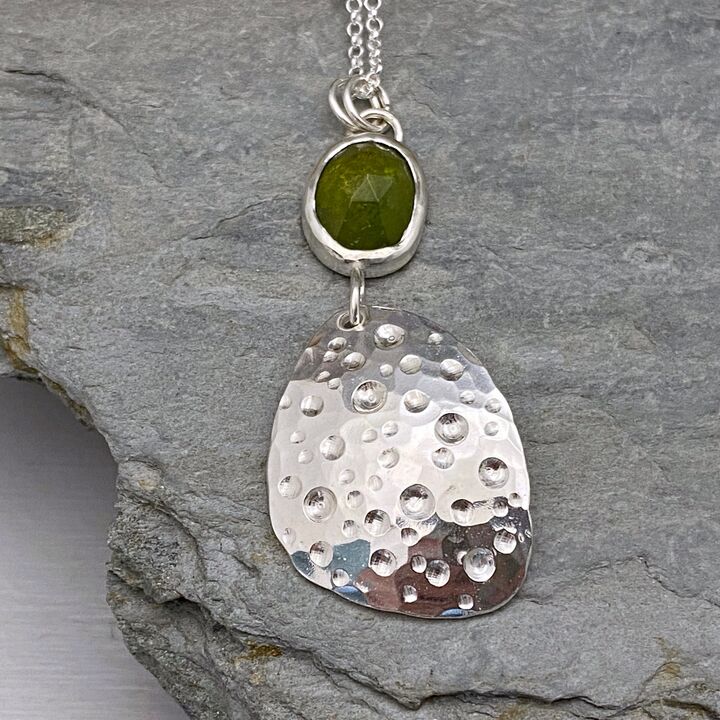 Vesuvianite necklace 6