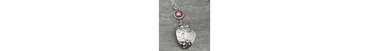 Rosecut Ruby bubbles pendant