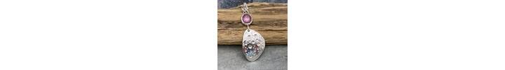 Rosecut Ruby bubbles pendant 2