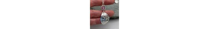 Rosecut Ruby bubbles pendant 4