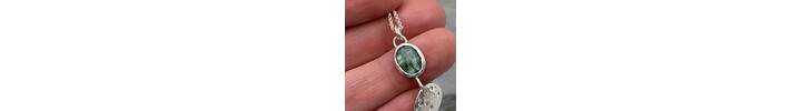 Green Apatite necklace 2