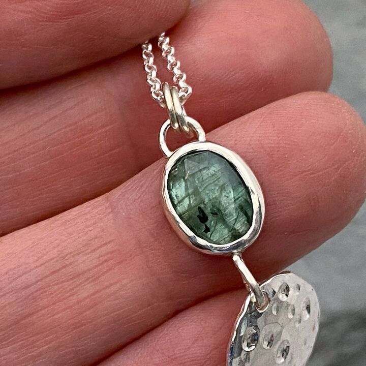 Green Apatite necklace 2