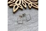 Small silver stud earrings 5