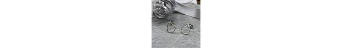 Small silver stud earrings 6