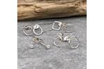Small silver stud earrings 3
