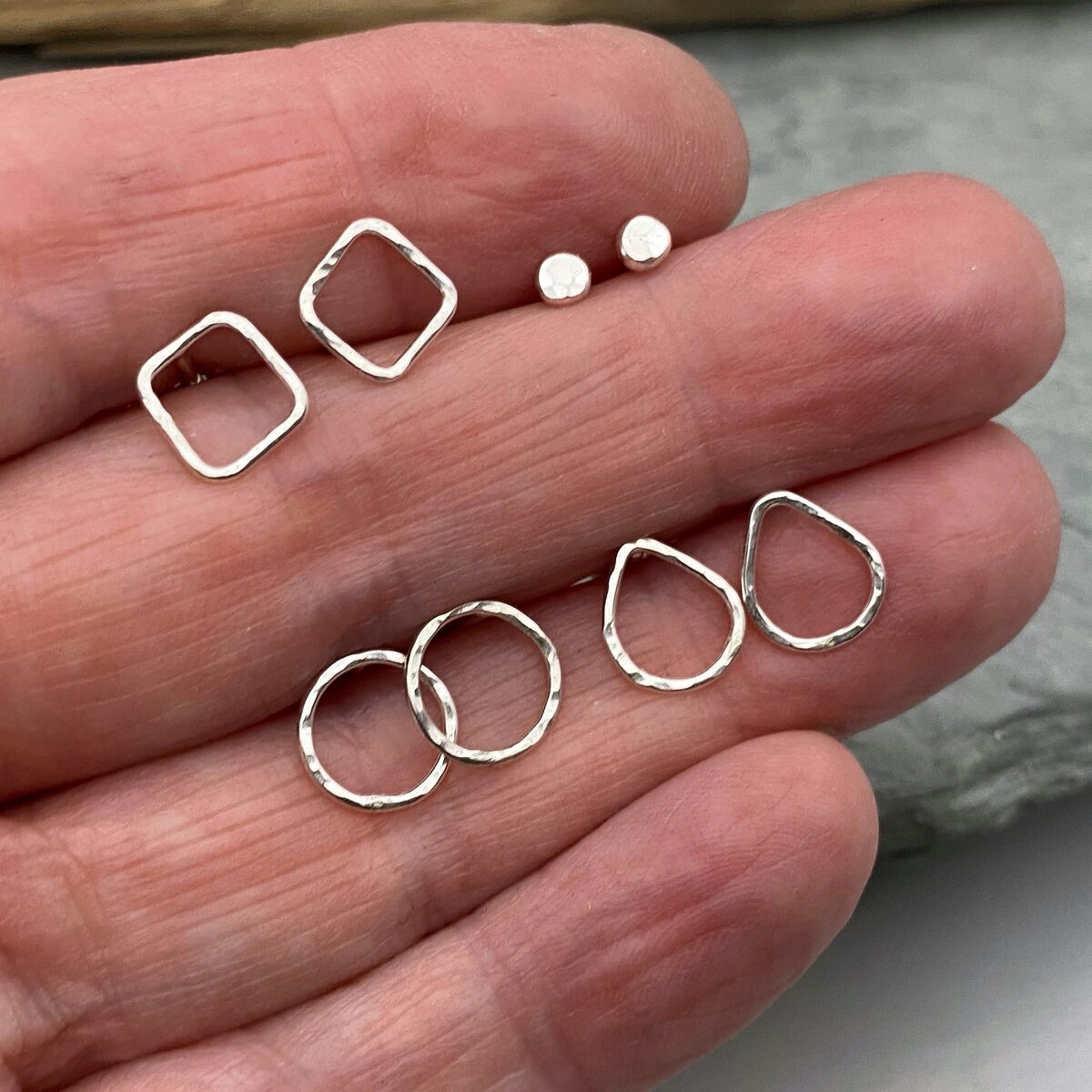 Small silver stud earrings 2 Small silver stud earrings 2