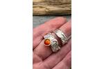 Orange garnet ring 5