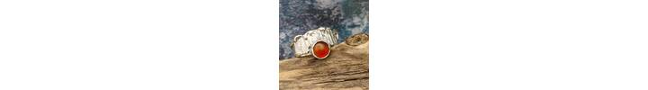 Orange garnet ring 3