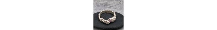 Pink sapphire silver ring 4