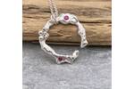 Pink sapphire necklace 2