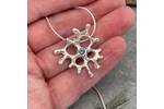 Silver coral like pendant 2