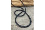 Dark blue sapphire bead necklace 6