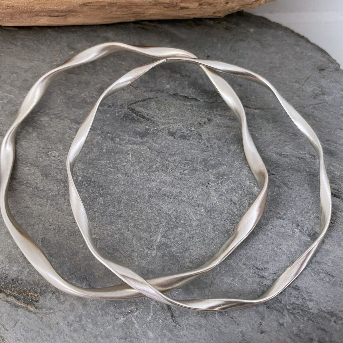 Twisted silver bangle Twisted silver bangle
